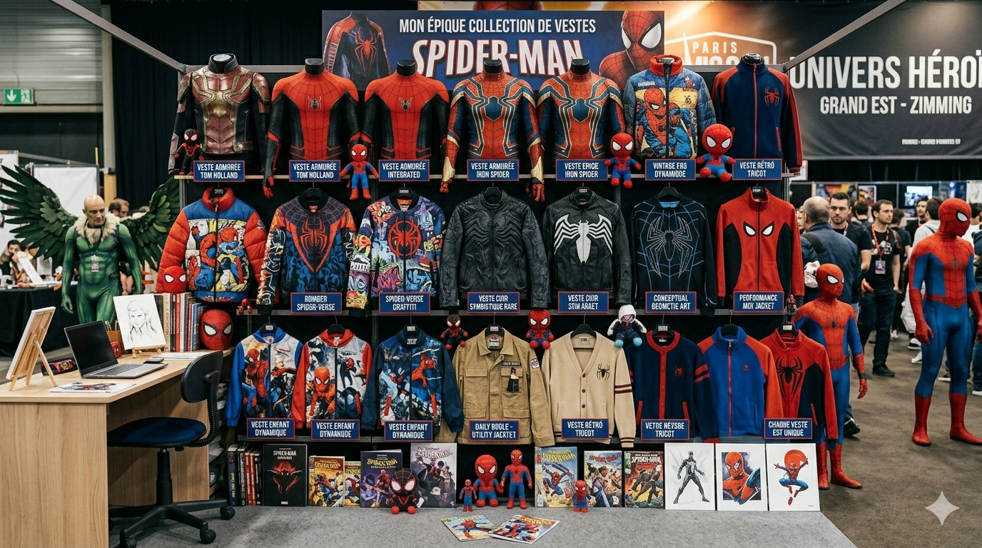 Veste Spider-Man 2026 : Le Guide Complet par Type, Usage et Saison