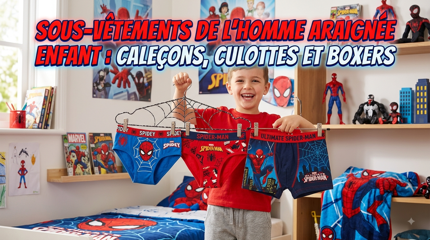 Spider-Man Unterwäsche für Kinder: Boxershorts, Slips und Pants