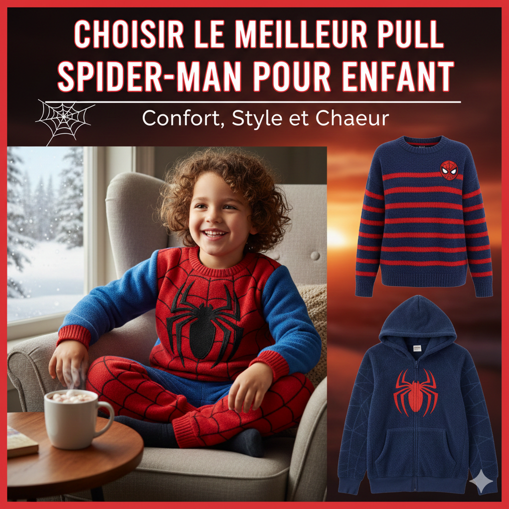 Choisir le meilleur pull Spider-Man pour enfant : confort, style et chaleur
