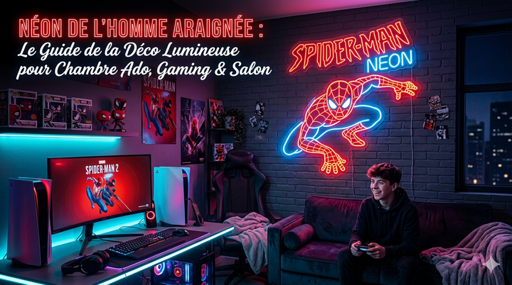 Spider-Man Neon: der Guide zur Leucht-Deko fuers Jugendzimmer, Gaming & Wohnzimmer