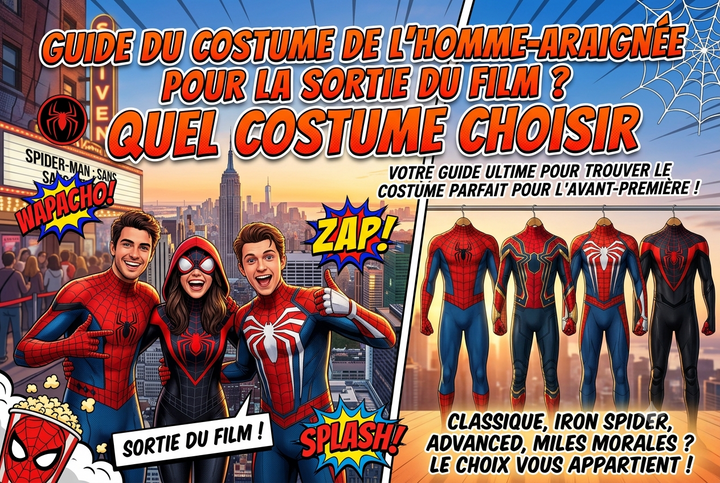 Kostüm-Guide Spider-Man zum Kinostart von Brand New Day: welche Verkleidung wählen?