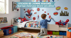 Spider-Man Sticker: welchen Typ wählen, ohne die Wand zu beschädigen