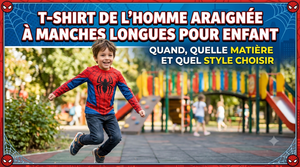 T-shirt Spider-Man à manches longues pour enfant : quand, quelle matière et quel style choisir