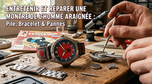 Spider-Man Uhr pflegen und reparieren: Batterie, Armband, Defekte