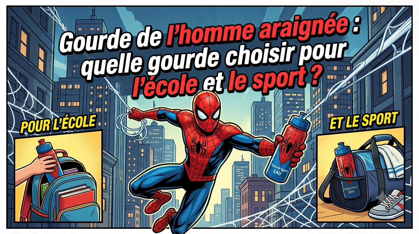 Spider-Man-Trinkflasche: Welche Flasche für Schule und Sport?