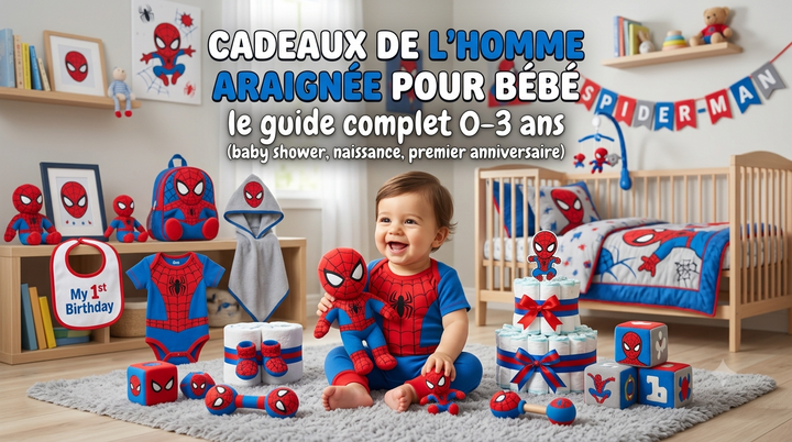 Spider-Man Geschenke für Babys: Der komplette Ratgeber 0-3 Jahre (Babyparty, Geburt, erster Geburtstag)