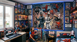 Tapisserie Spider-Man : la pièce maîtresse pour transformer un mur de chambre en repaire du Tisseur