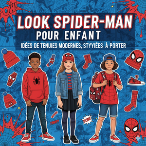 Look Spider-Man pour Enfant : idées de tenues modernes, stylées et faciles à porter