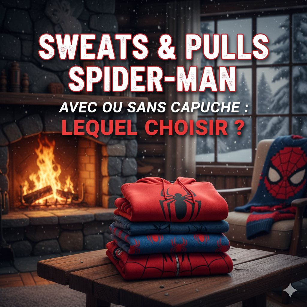 Sweats et pulls Spider-Man avec ou sans capuche : lequel choisir ?