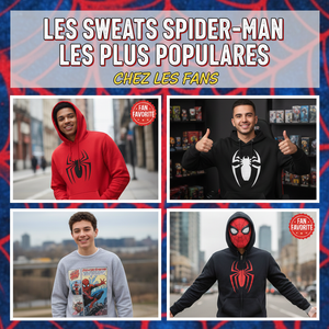 Les sweats Spider-Man les plus populaires chez les fans : style, confort et identité