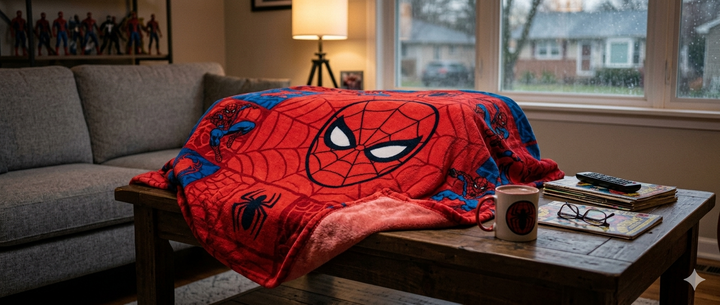Spider-Man-Kuscheldecke: Wie wählst du das perfekte Modell fürs Kinderzimmer?