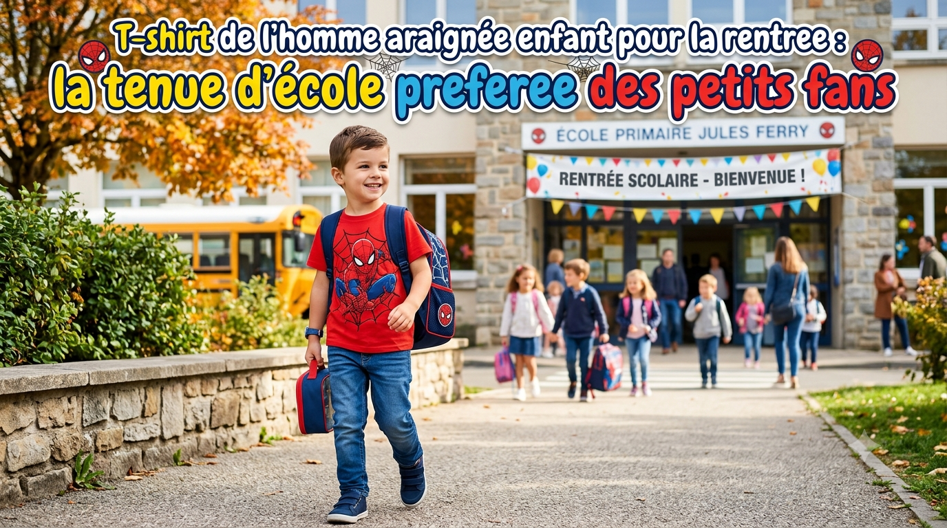 Spider-Man-T-Shirt Kinder zum Schulanfang: das liebste Schul-Outfit der kleinen Fans