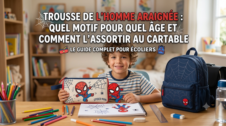 Spider-Man-Federmäppchen: welches Motiv für welches Alter und wie man es mit dem Schulranzen abstimmt