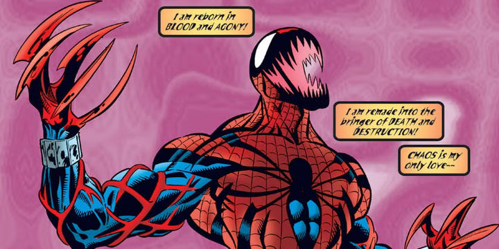 Spider-Carnage: wenn Spider-Man mit dem gefährlichsten Symbionten verschmilzt