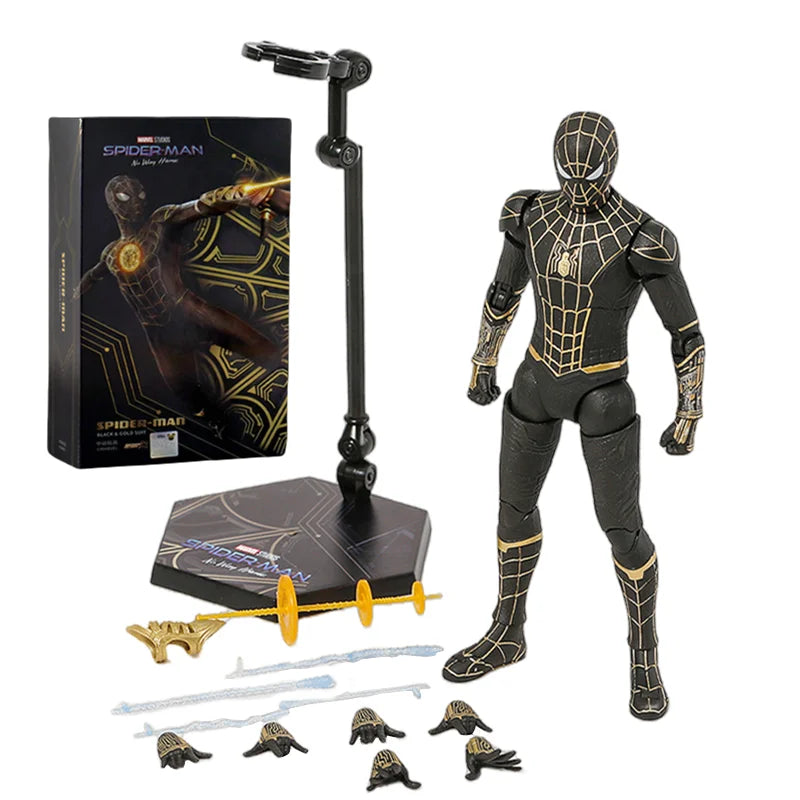 Figurine Spider-Man No Way Home Noir et Doré