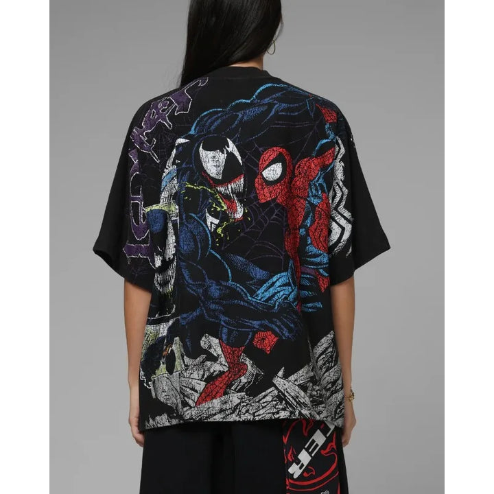 T-Shirt Spider-Man VS Venom pour Femme Oversize