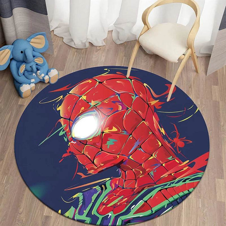 Tapis Rond Spider-Man Effet Peinture