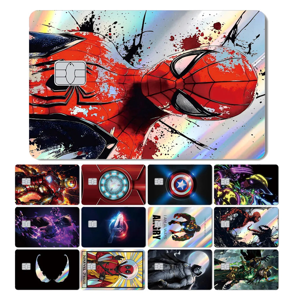 Autocollant de Carte Bancaire Spider-Man et Symbiote