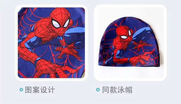 Pack complet Maillot de Bain Spider-Man et bonnet de bain pour Enfant