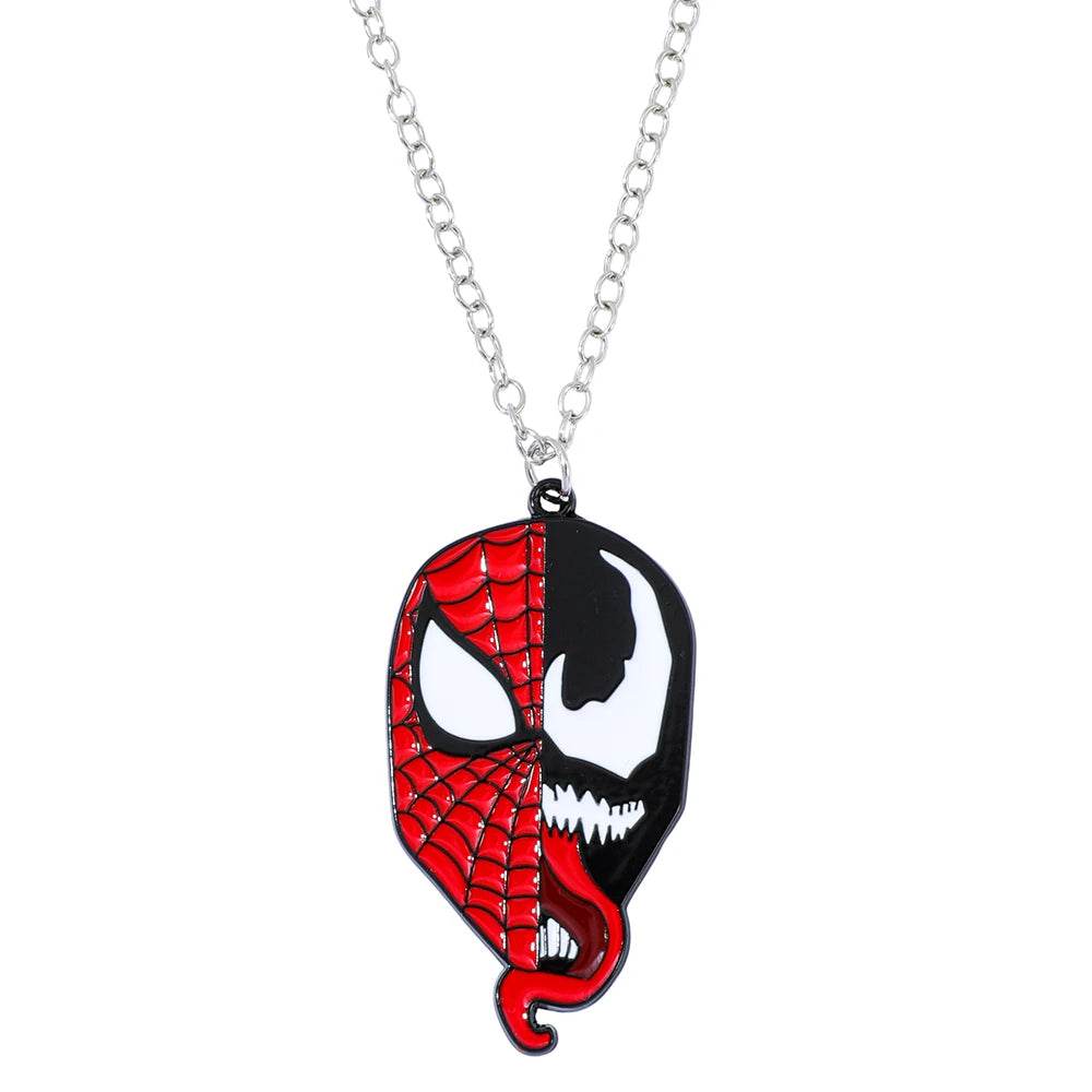 Collier Spider-Man Visage de Spider-Man et Venom