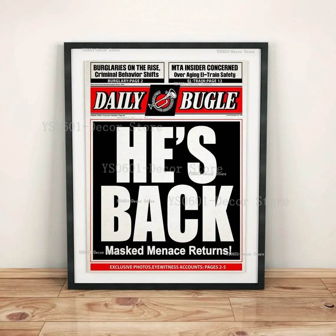 Poster Spider-Man Article du Daily Bugle