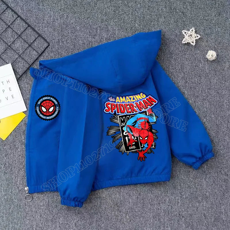 Veste Spider-Man Coupe Vent pour Enfant