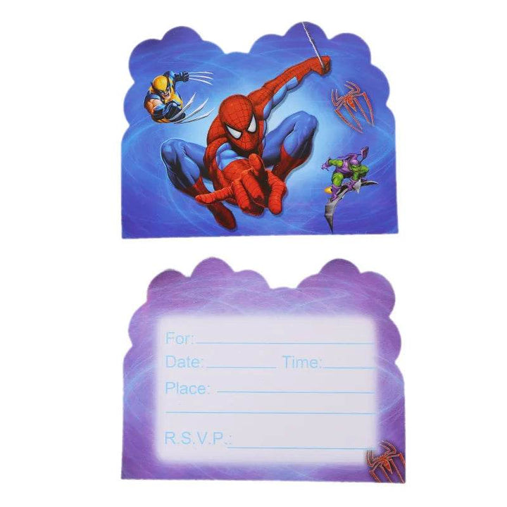 Décoration Anniversaire Spider-Man - Carton Invitation