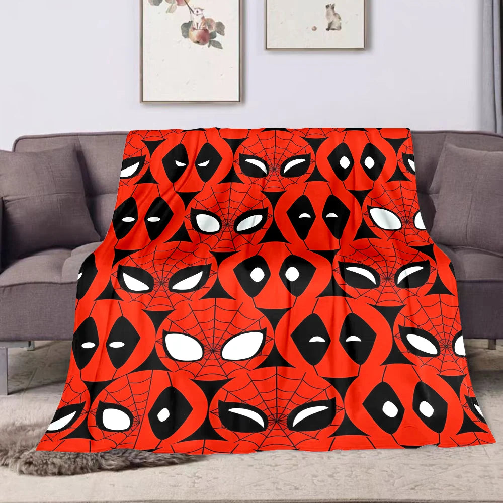 Couverture en Flanelle Spider-Man et Deadpool