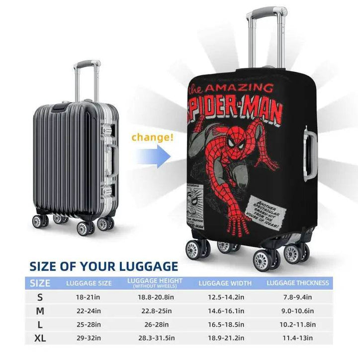 Housse de Valise Spider-Man en Noir