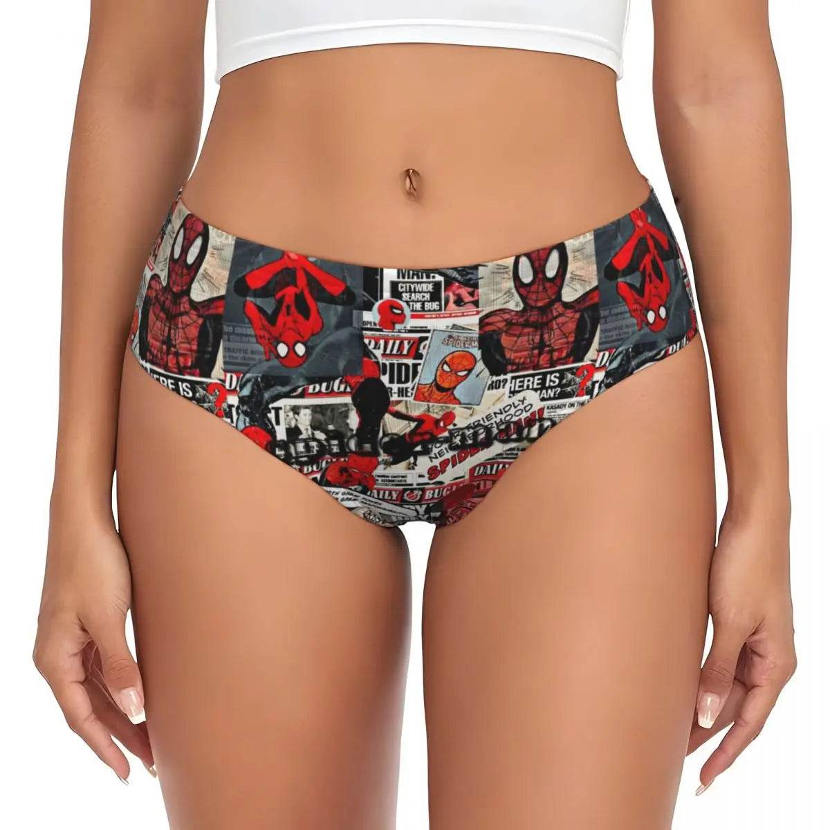 Culotte Spider-Man Noir et Blanc Retro