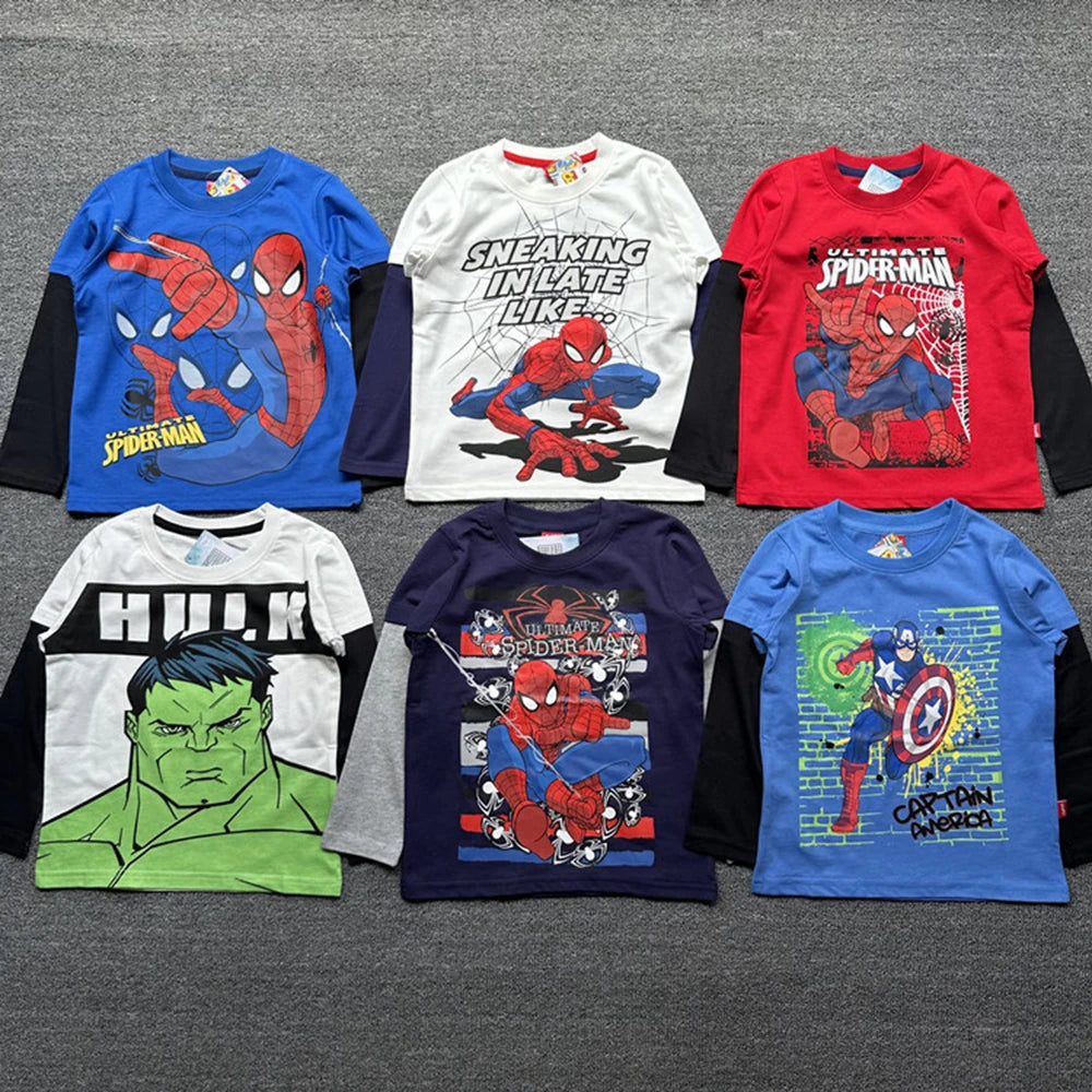 T-Shirt Spider-Man Manche Longue pour Enfant Graphique