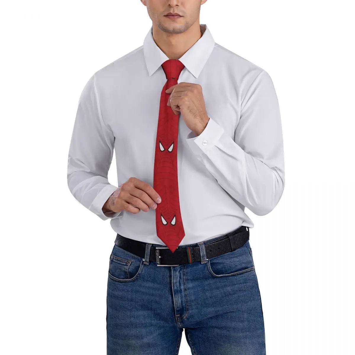 Cravate Spider-Man Blanche et Rouge