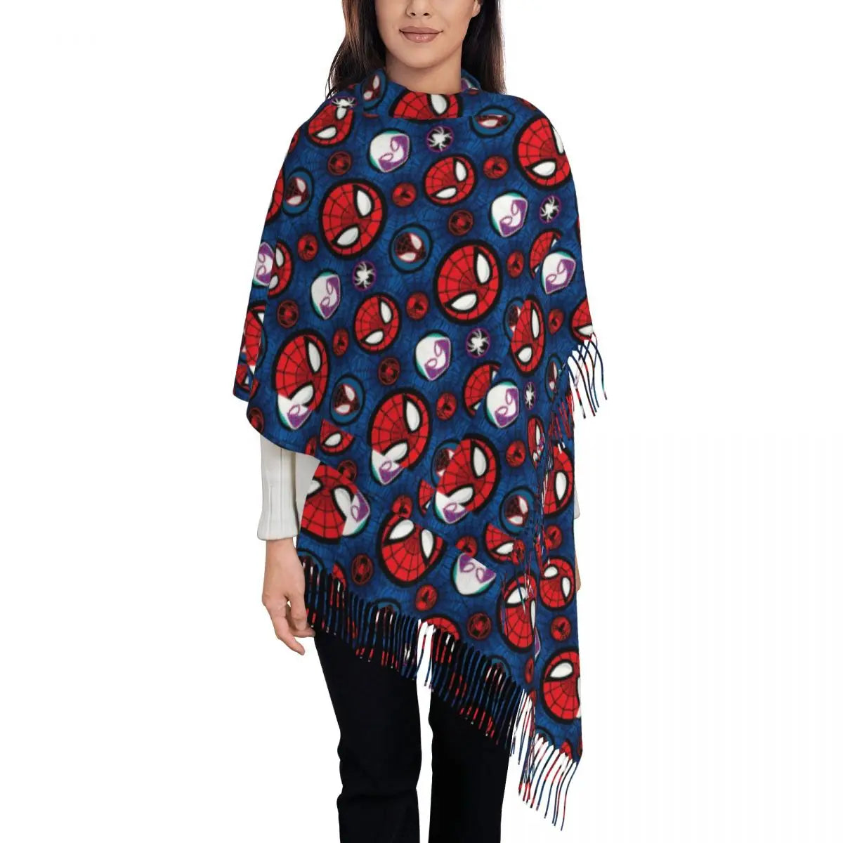 Châle Spider-Man et Hello Kitty