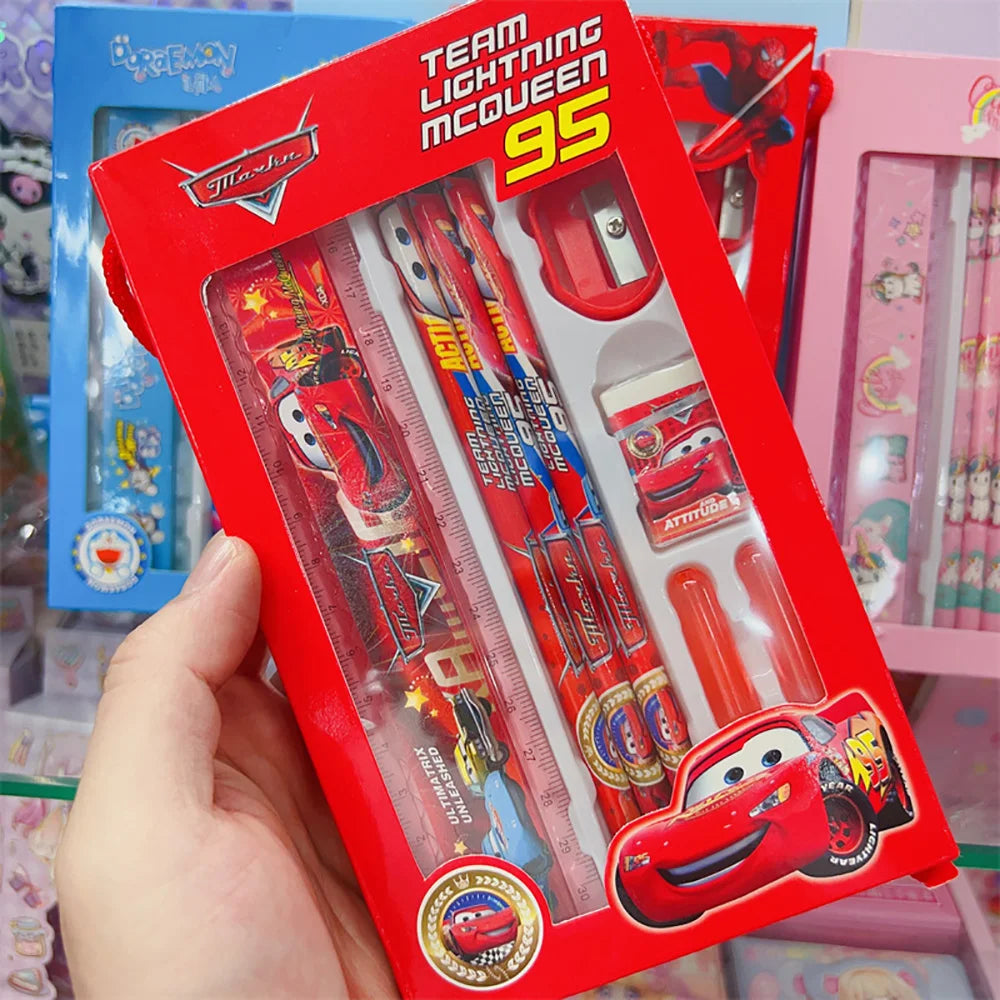 Papeterie Spider-Man, crayon, gomme, règle, taille-crayon
