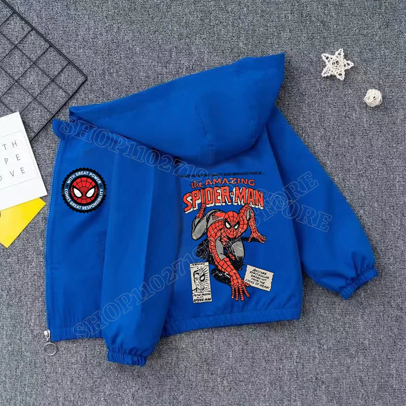 Veste Spider-Man Coupe Vent pour Enfant